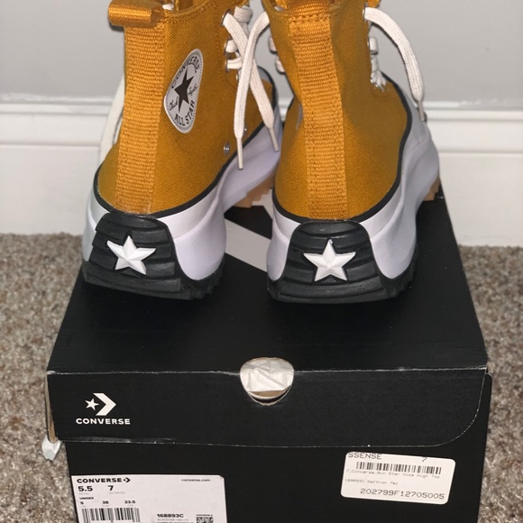 Saffron Yellow Converse Run Star Hike Hi - Picture 4 of 6